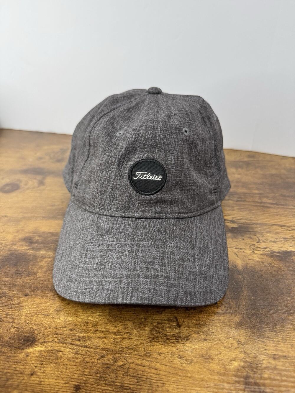 Titleist Performance Heather Patch Golf Hat Gray Tree 1946 Adjustable Cap